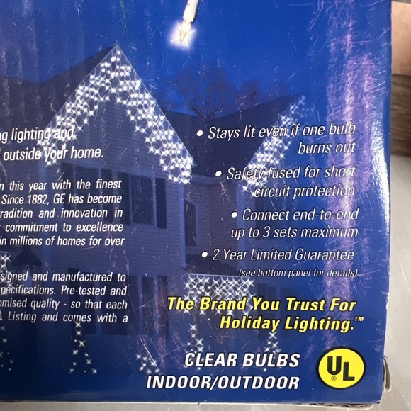 New Vintage 2002 MERRY MIDGET 300‎ Icicle Style Christmas Lights 19.2ft - Picture 2 of 7